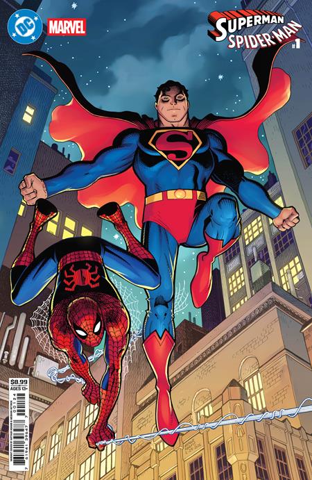 DC MARVEL SUPERMAN SPIDER-MAN #1 (ONE SHOT) CVR L ARTHUR ADAMS CARD STOCK VAR (Expected In Stock Date : 03-25-26)