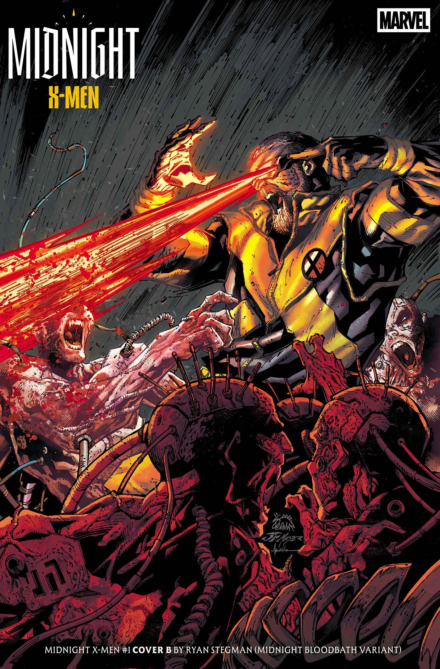 アメコミ bloodvalentine187 MIDNIGHT X-MEN #1 COVER B RYAN STEGMAN MIDNIGHT BLOODBATH VARIANT