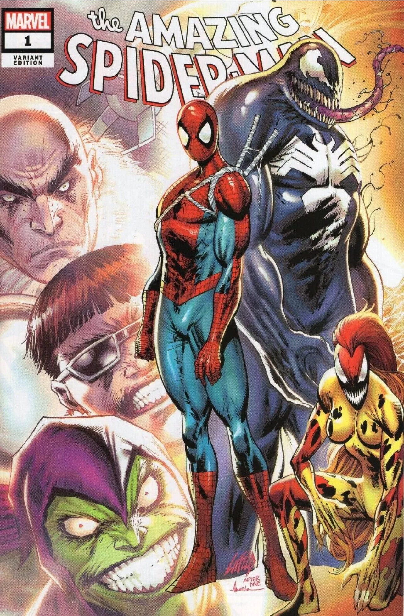 Amazing Spider-Man #1 Rob Liefeld New Mutants #98 Homage Trade Dress Variant
