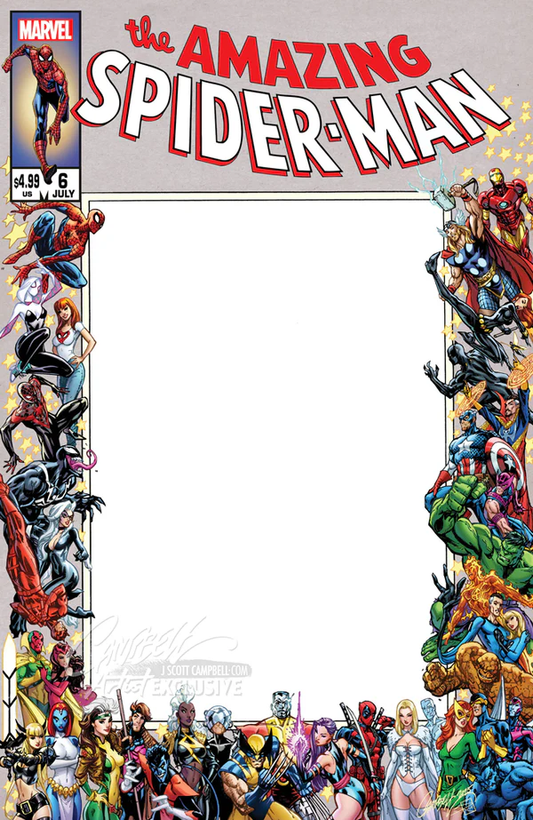 Amazing Spider-Man #6 J. Scott Campbell Webstore Exclusive Blank variant