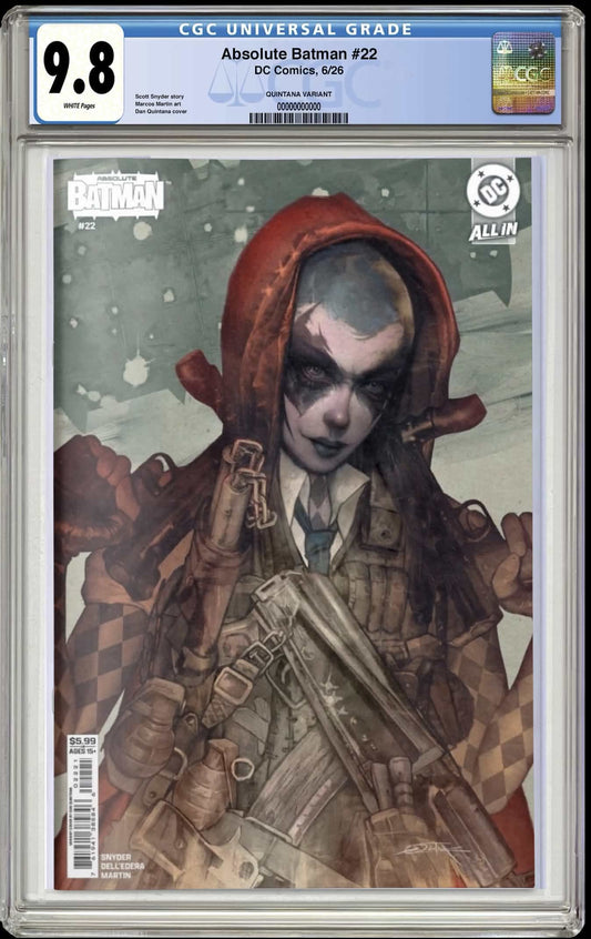 PREORDER: CGC 9.8 Absolute Batman #22 Dan Quintana Trade Dress Variant