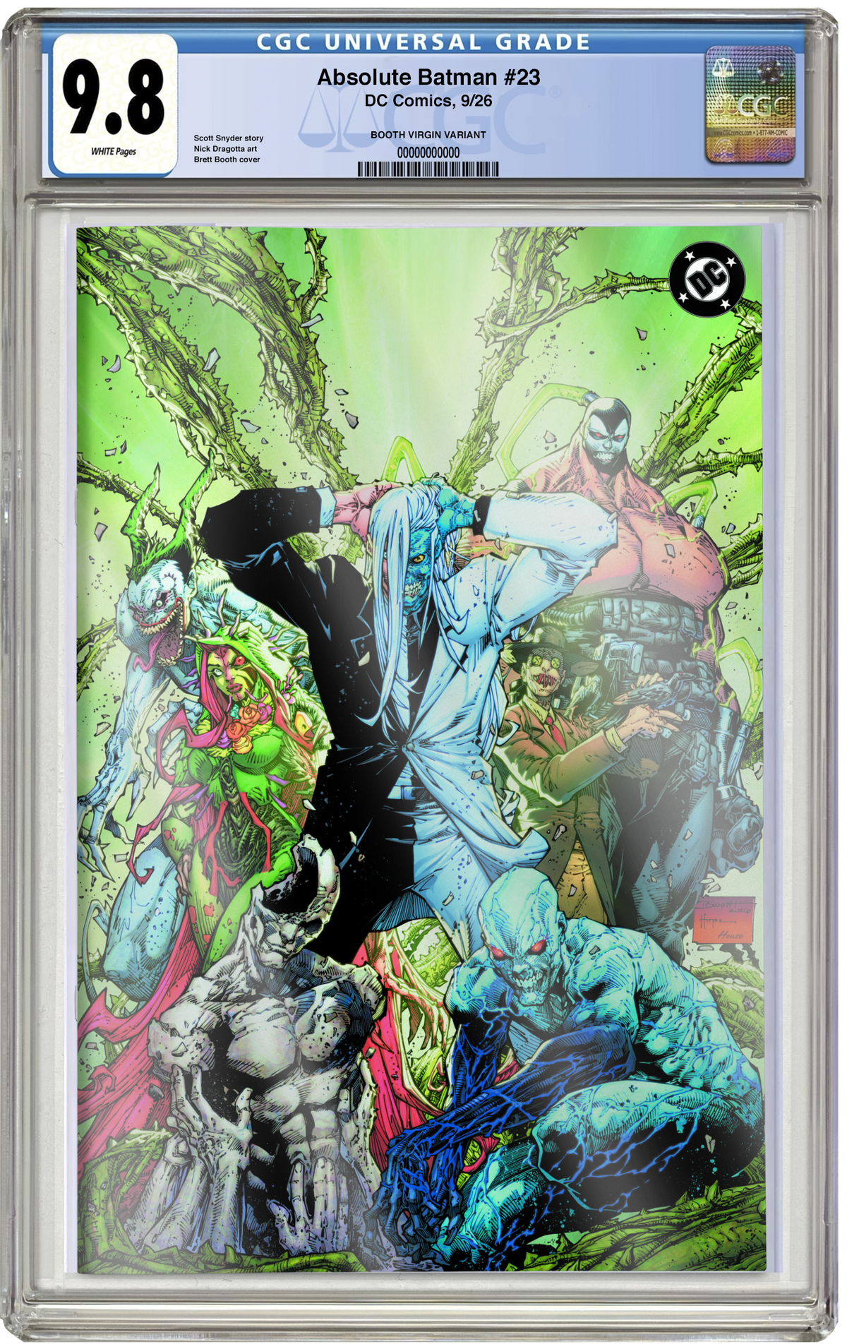 PREORDER: CGC 9.8 Absolute Batman #23 Brett Booth Virgin Foil Variant