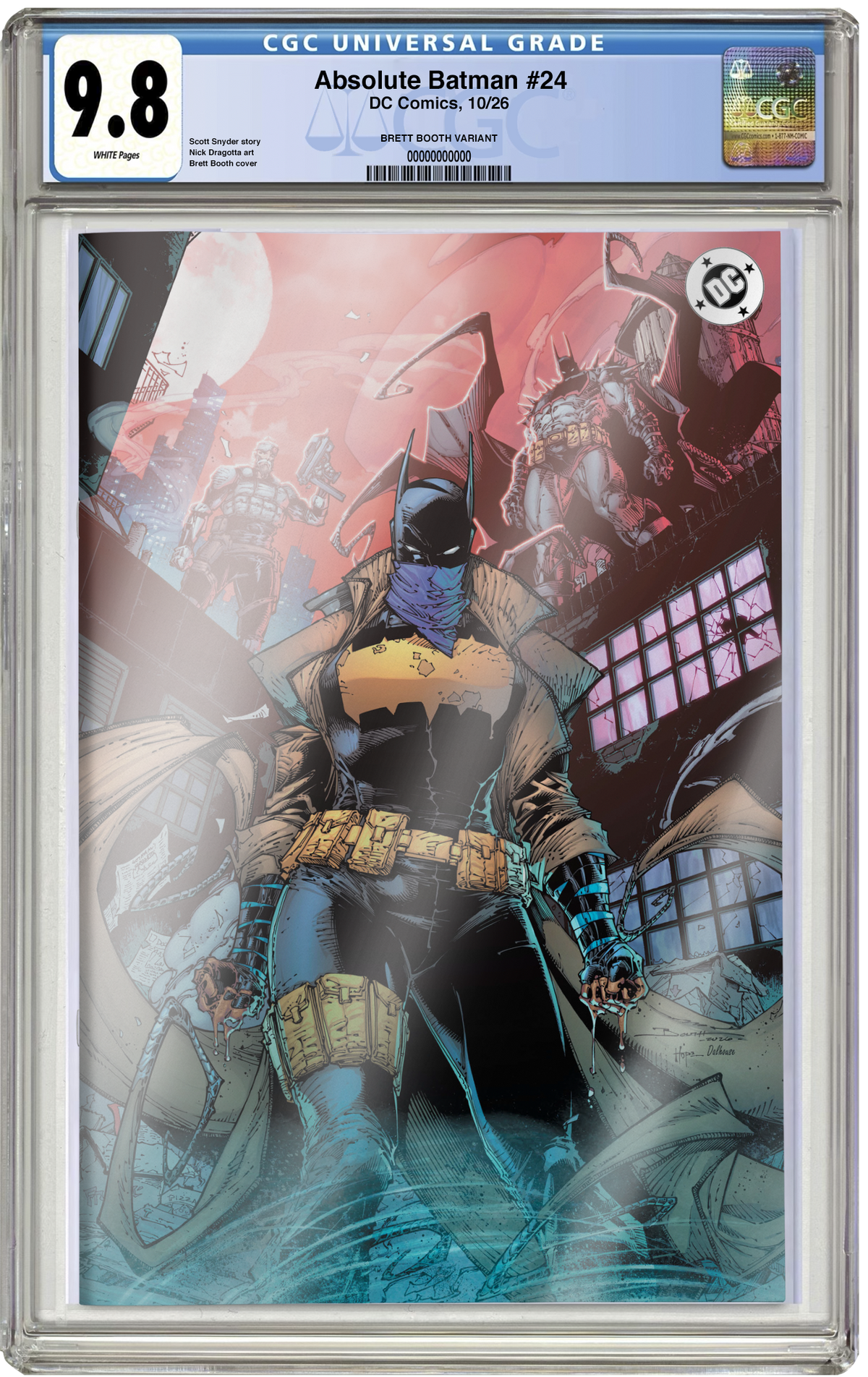 PREORDER: CGC 9.8 Absolute Batman #24 Virgin Foil Brett Booth NYCC EXCLUSIVE VARIANT