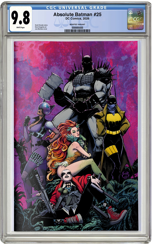 PREORDER: CGC 9.8 Absolute Batman #25 Joe Benitez VIRGIN FOIL