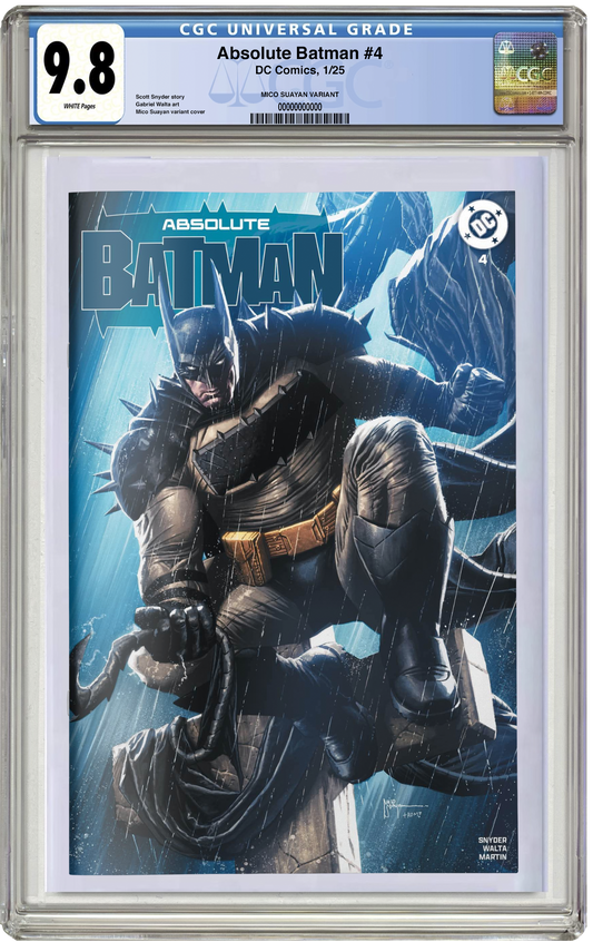 MADE TO ORDER: CGC 9.8 Absolute Batman #4 Mico Suayan Trade Dress Variant