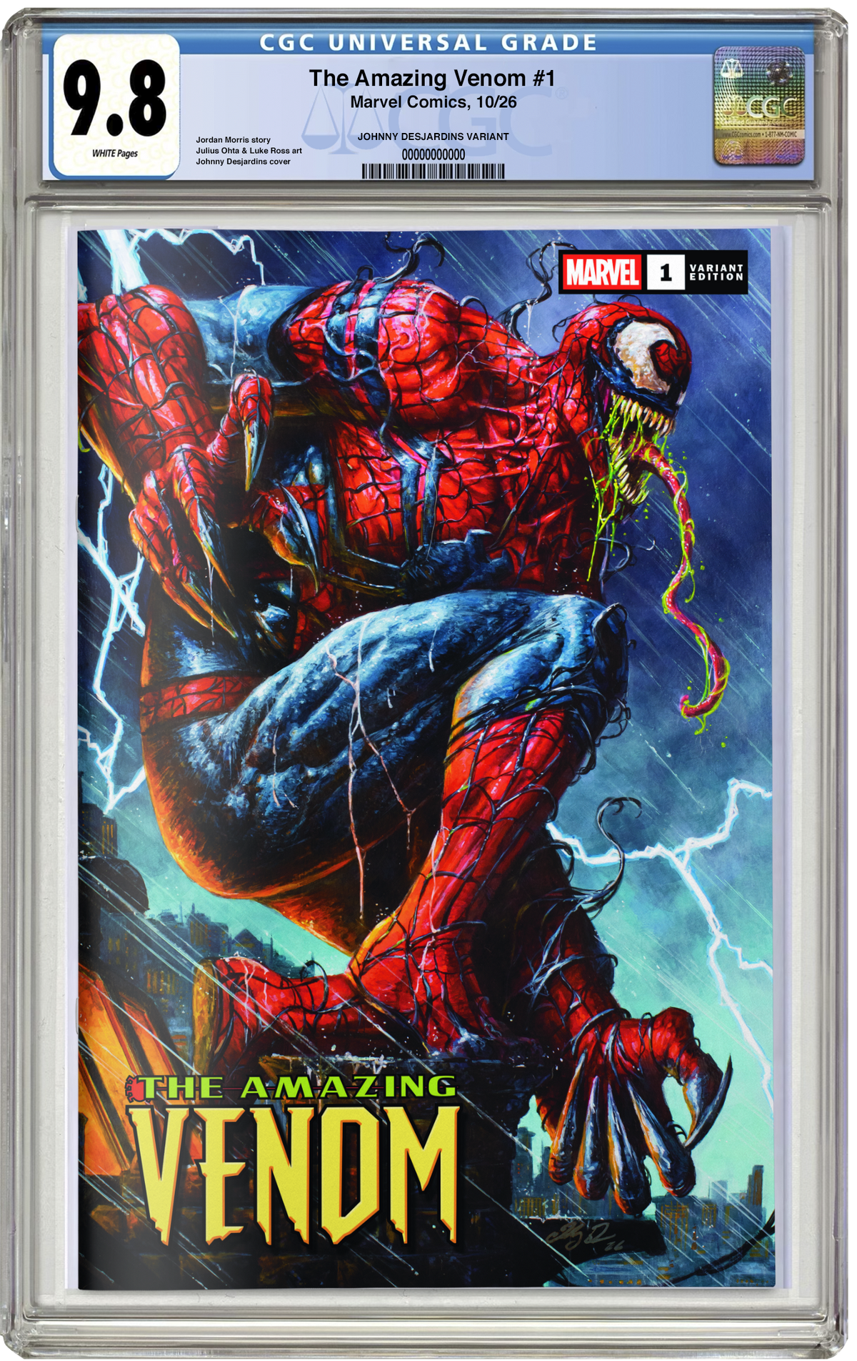 PREORDER: CGC 9.8 Amazing Venom #1 Trade Dress Johnny Desjardins NYCC EXCLUSIVE VARIANT