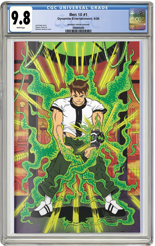 PREORDER: CGC 9.8 Ben 10 #1 Absolute Batman Homage Mathew Jenkins 2nd Print Virgin Variant