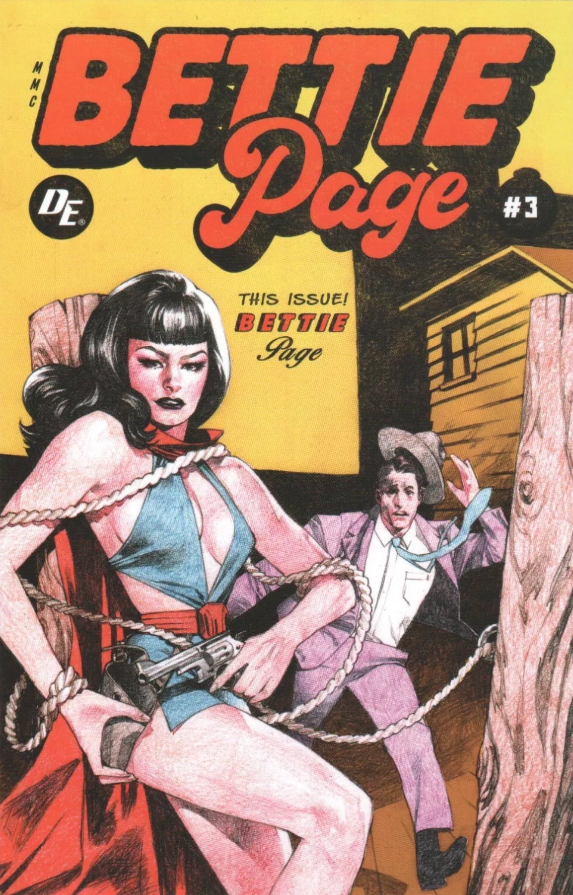 Bettie Page: Curse of the Banshee #3 (Phantom Lady #17 Homage) Trade Dress Variant