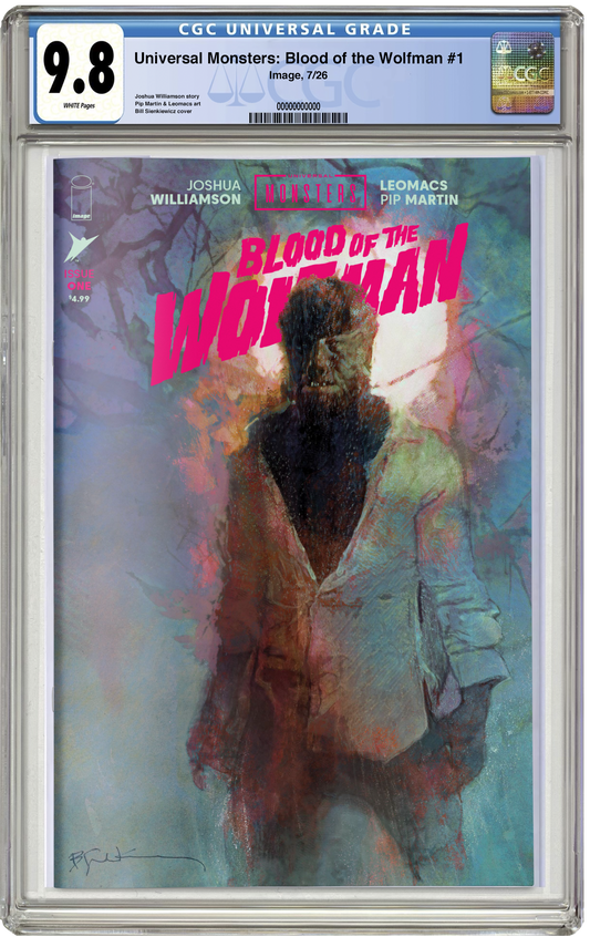 PREORDER: CGC 9.8 Blood of Wolfman #1 Bill Sienkiewicz Trade Dress Variant