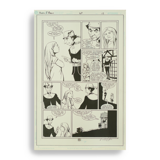 Books of Magic #69 (page 15, complete, no colors)- Peter Gross Original Art