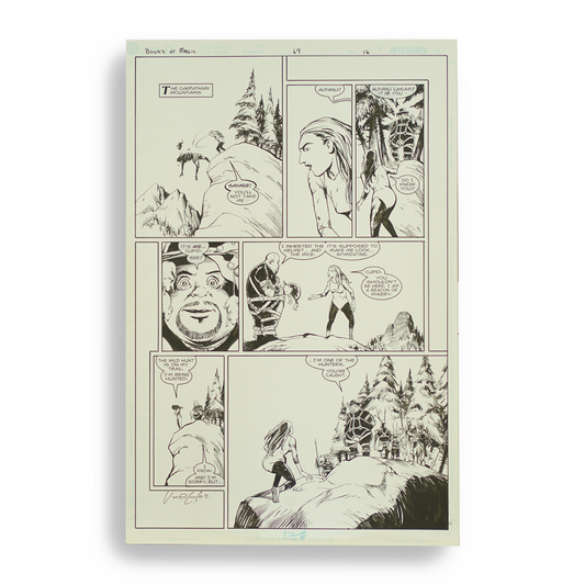 Books of Magic #69 (page 16, complete, no colors)- Peter Gross Original Art