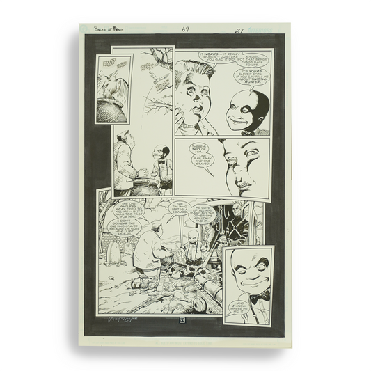 Books of Magic #69 (page 21, complete, no colors)- Peter Gross Original Art