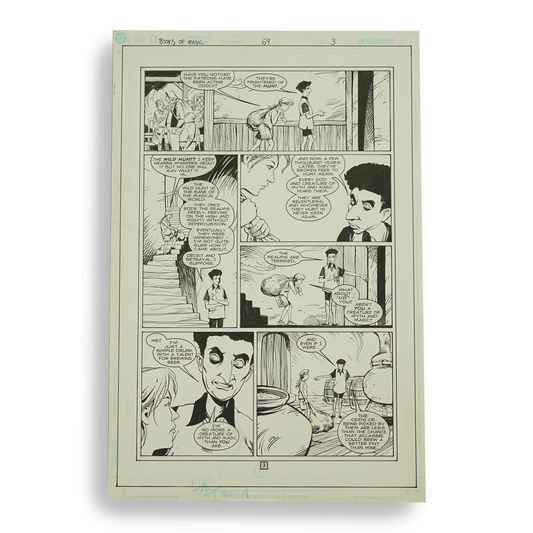 Books of Magic #69 (page 3, complete, no colors)- Peter Gross Original Art