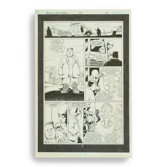 Books of Magic #69 (page 5, complete, no colors)- Peter Gross Original Art