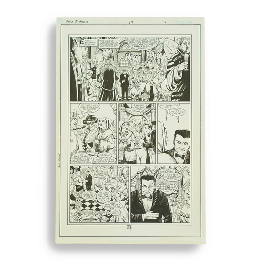 Books of Magic #69 (page 7, complete, no colors)- Peter Gross Original Art
