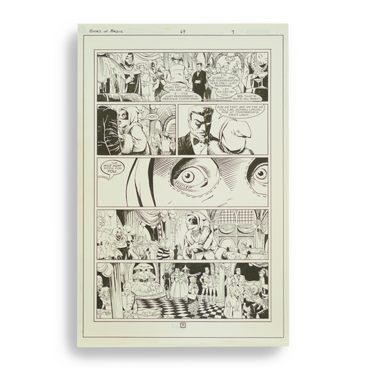 Books of Magic #69 (page 9, complete, no colors)- Peter Gross Original Art