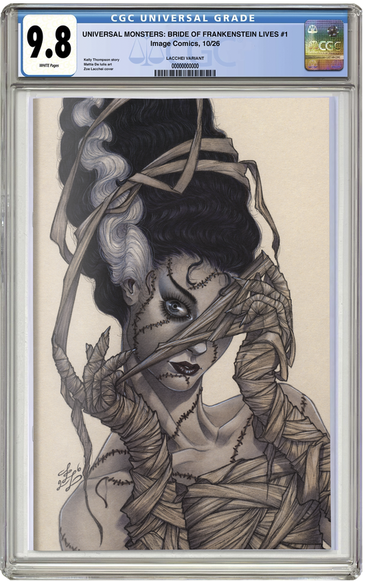 PREORDER: CGC 9.8 Universal Monsters: Bride of Frankenstein Lives #1 Zoë Lacchei VIRGIN