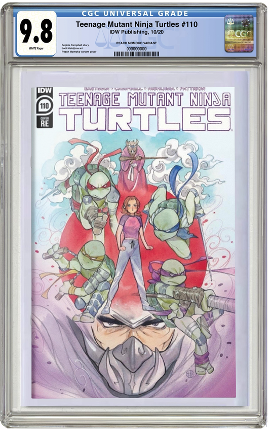 CGC 9.8 TMNT #110 (1st PREVIEW app. of Last Ronin!) Peach Momoko trade dress variant