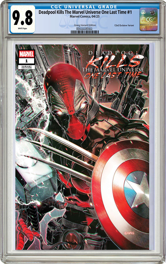 CGC 9.8 Deadpool Kills the Marvel Universe One Last Time #1 John Giang Trade Dress Variant