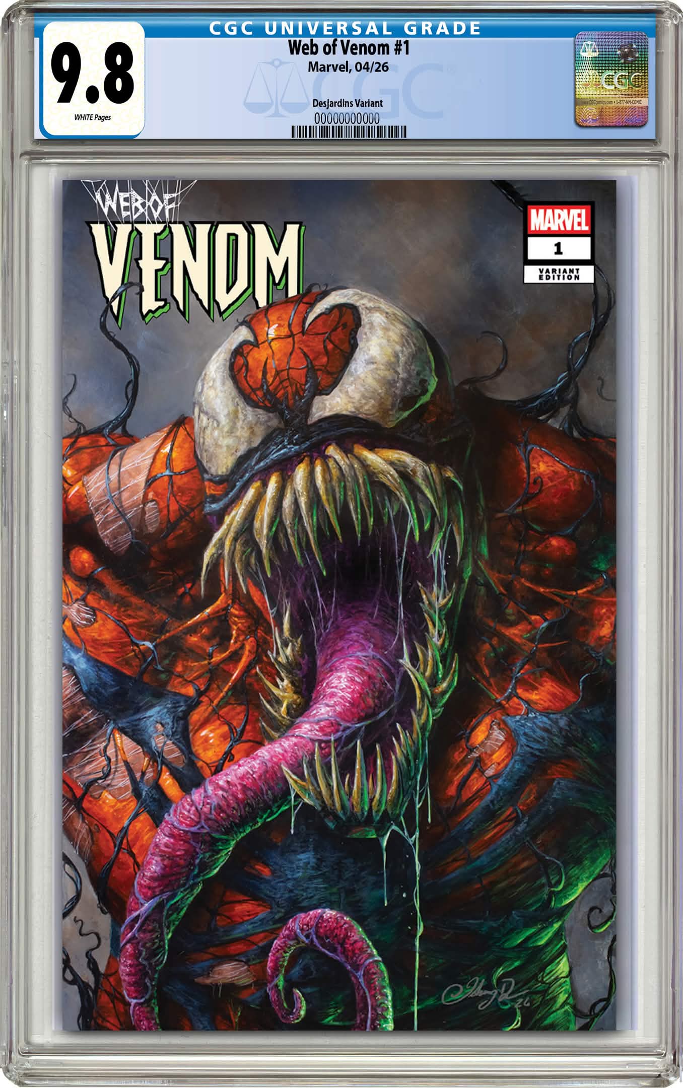 ウインディ 023/048 ♦︎ とっしん Web 1EDITION CGC 9.8 Web of Venom #1 Johnny Desjardins Exclusive Trade Dress