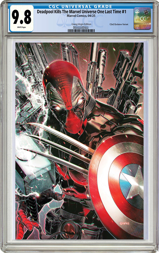 CGC 9.8 Deadpool Kills the Marvel Universe One Last Time #1 John Giang Virgin Variant