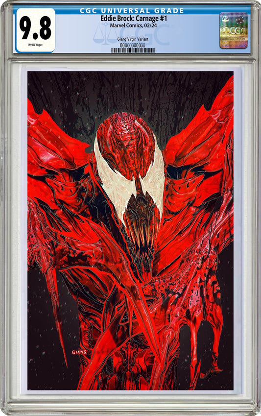 CGC 9.8 Eddie Brock: Carnage #1 John Giang Virgin Variant