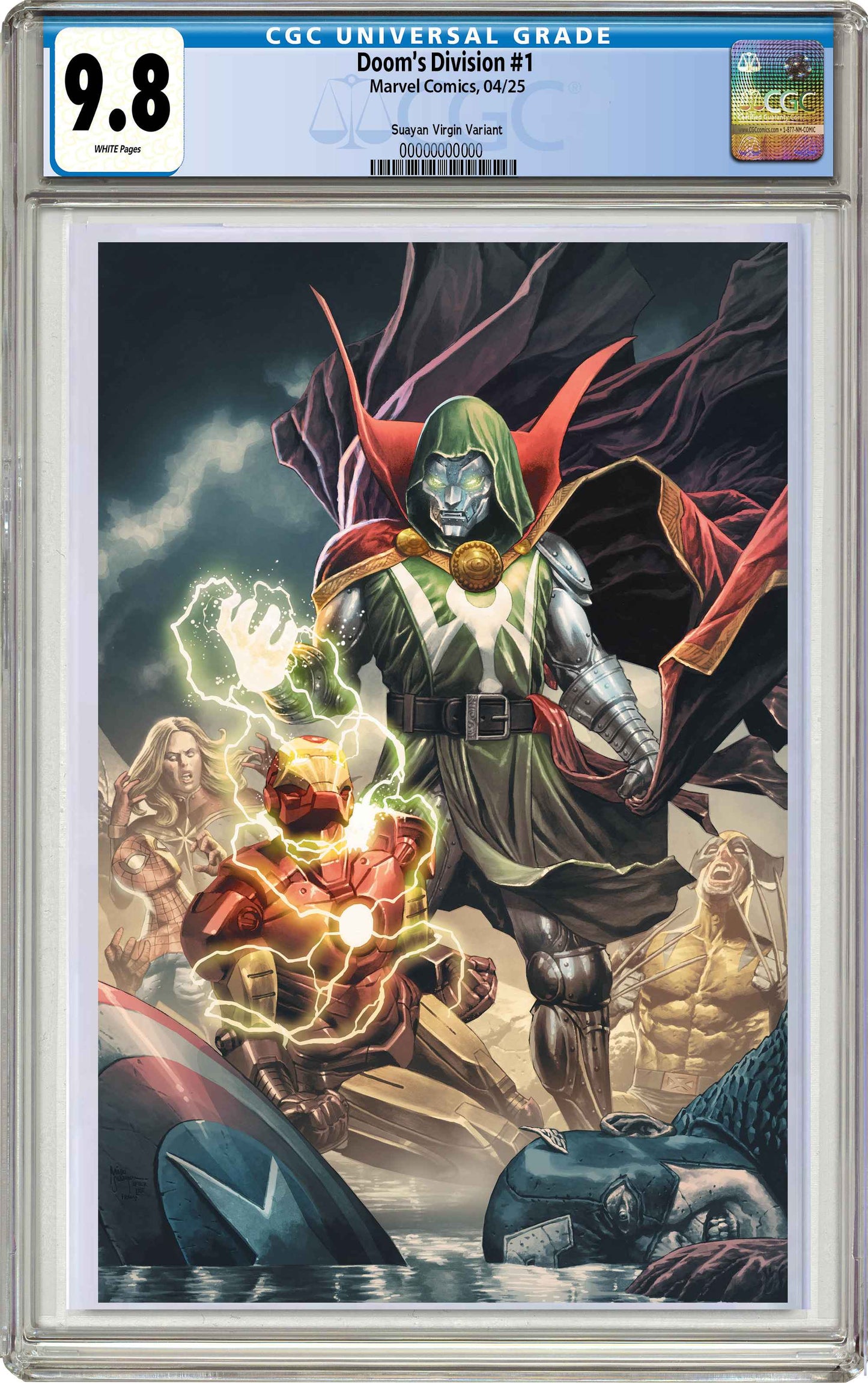 CGC 9.8 Doom's Division #1 Mico Suayan Virgin Variant