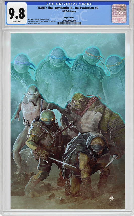 CGC 9.8 TMNT: The Last Ronin II Re-Evolution #5 Bjorn Barends Virgin Variant