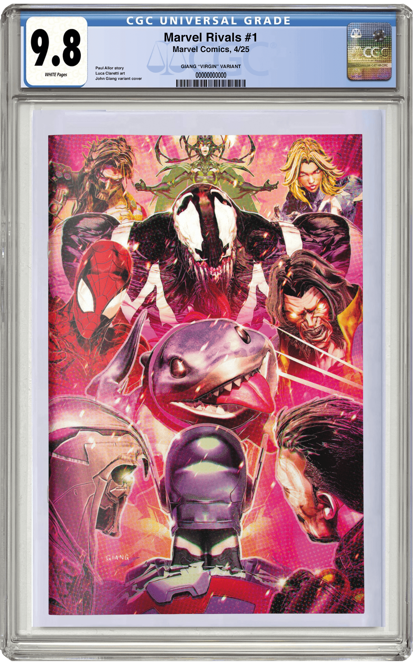 PREORDER: CGC 9.8 Marvel Rivals #1 John Giang Virgin Variant
