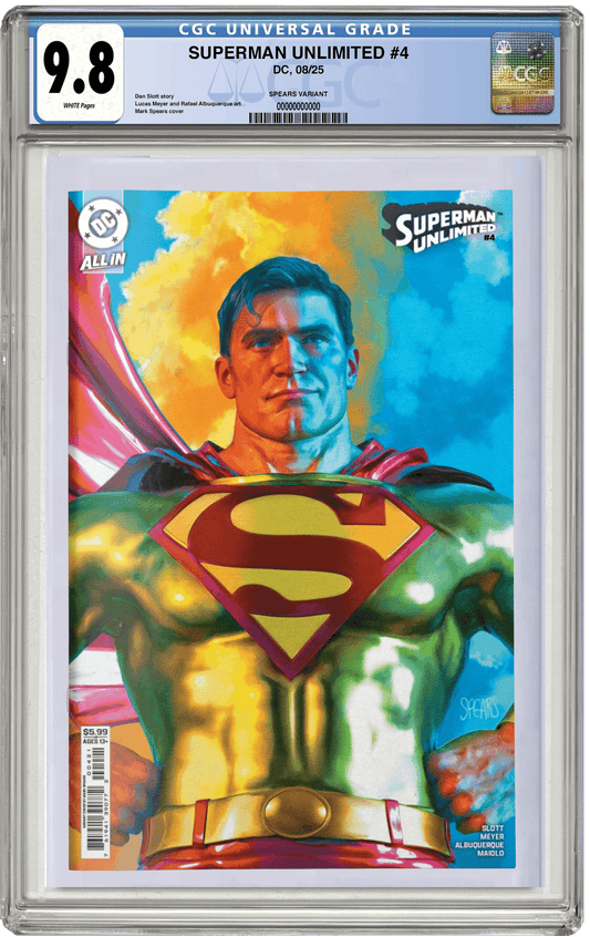 PREORDER: CGC 9.8 Superman Unlimited #4 Mark Spears Variant