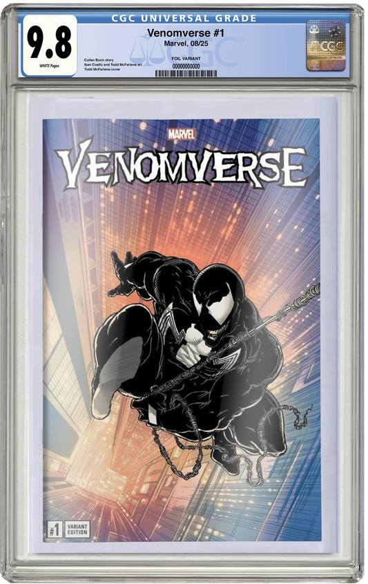 CGC 9.8 Venomverse #1 Todd McFarlane MEXICAN Foil Variant