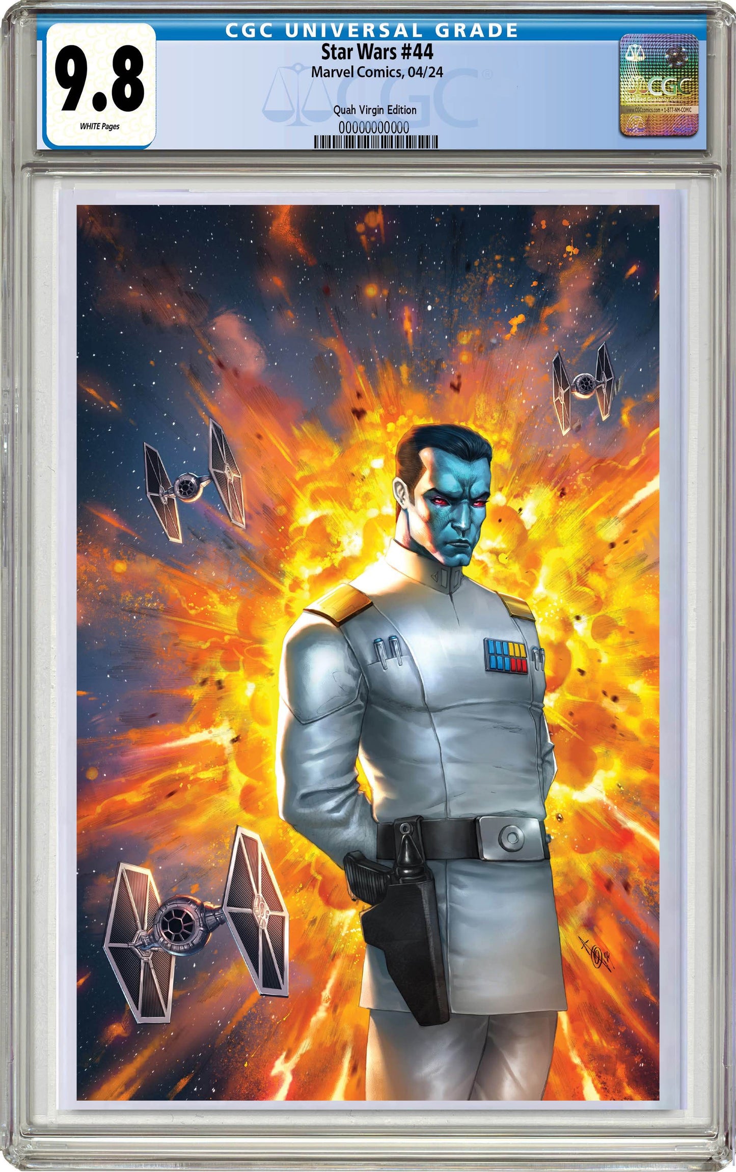 CGC 9.8 Star Wars #45 Alan Quah Grand Admiral Thrawn Virgin Variant