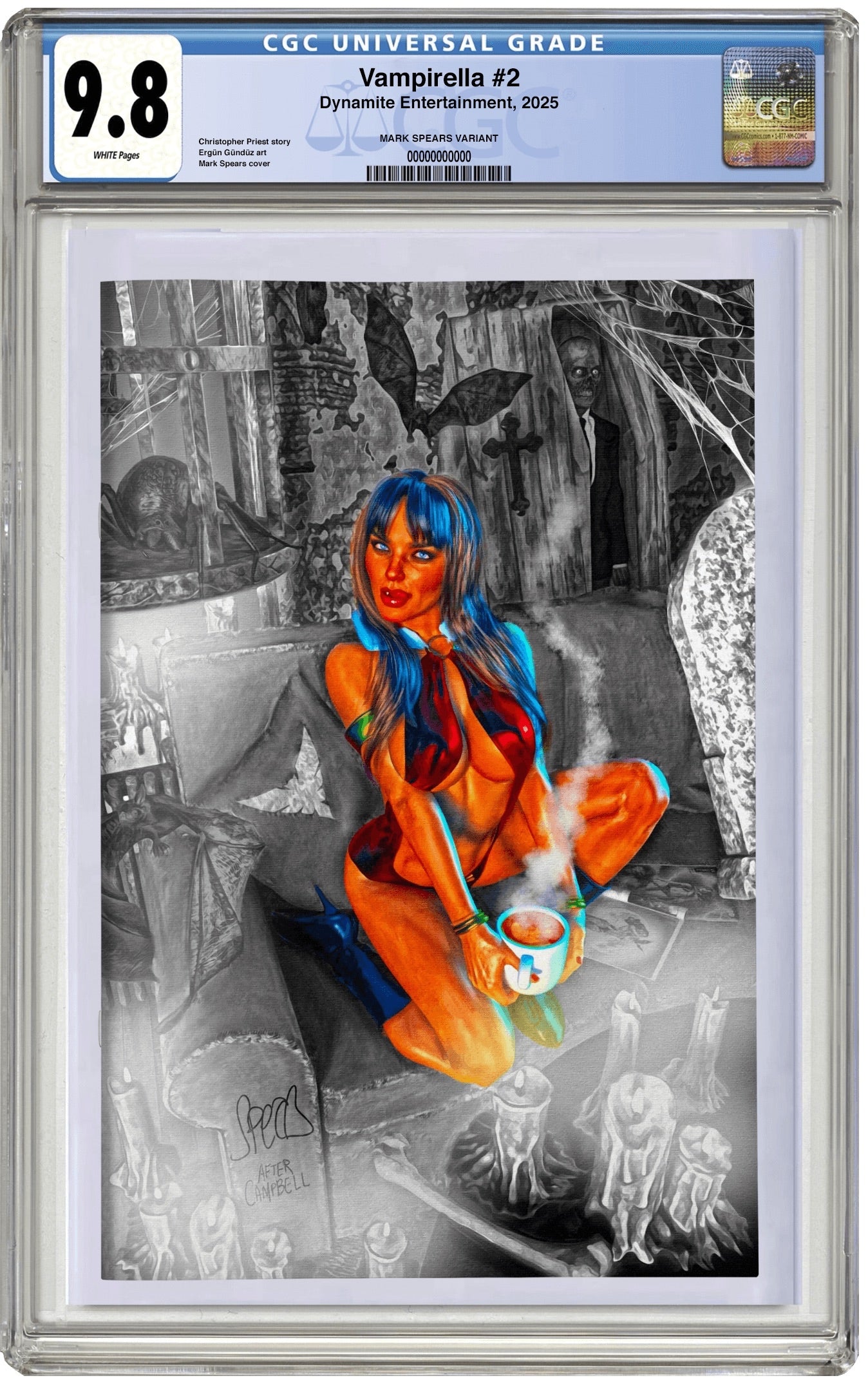 PREORDER: CGC 9.8 Vampirella #2 Mark Spears Virgin Variant