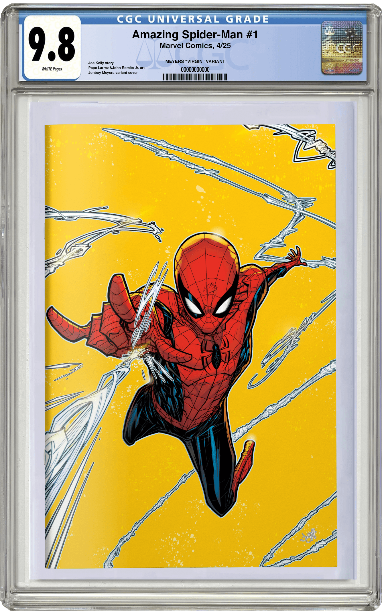 PREORDER: CGC 9.8 Amazing Spider-Man #1 Jonboy Meyers Virgin Variant
