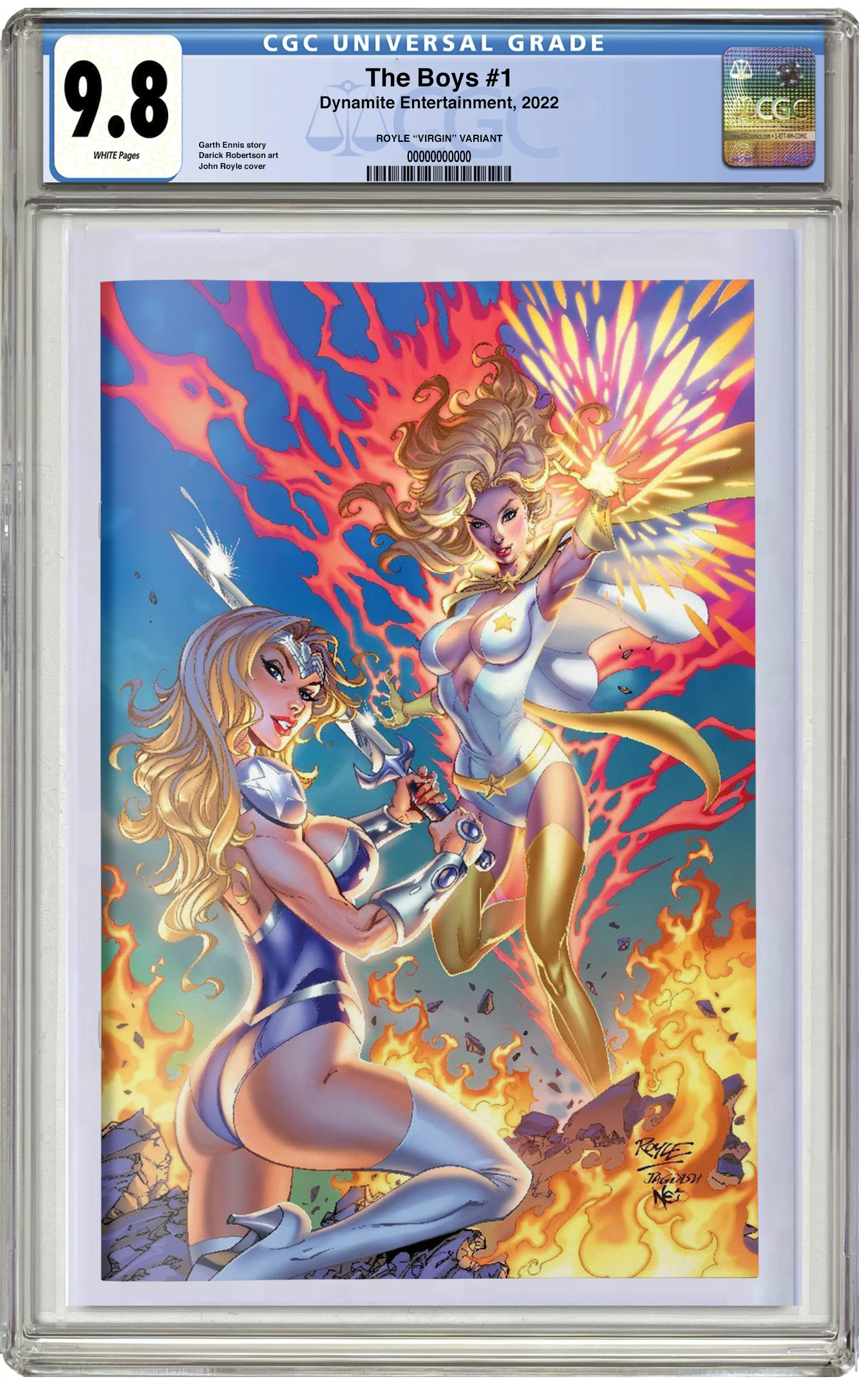 CGC 9.8 The Boys #1 (John Royle Virgin) Starlight and Queen Maeve