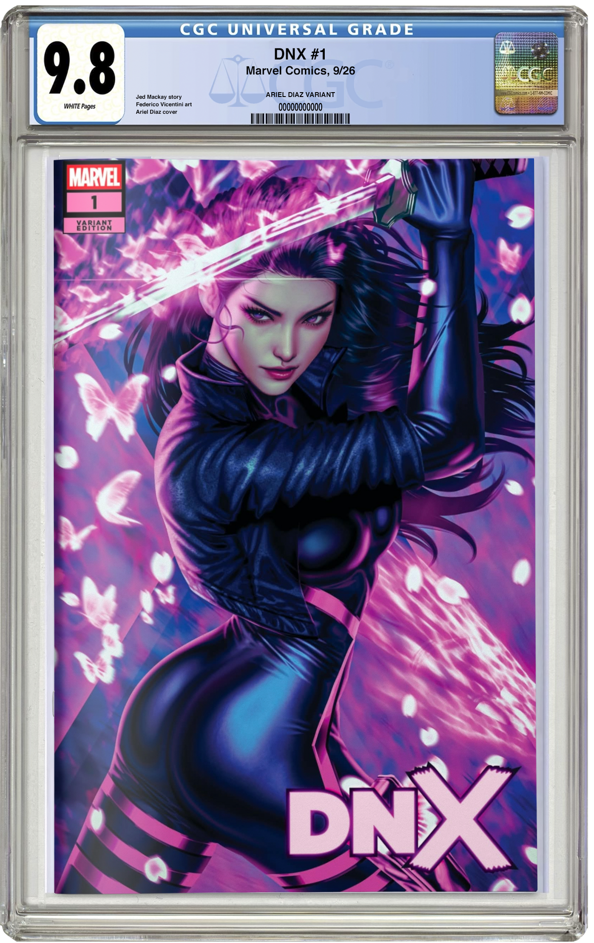 CGC 9.8 DNX #1 Ariel Diaz Trade Dress Variant