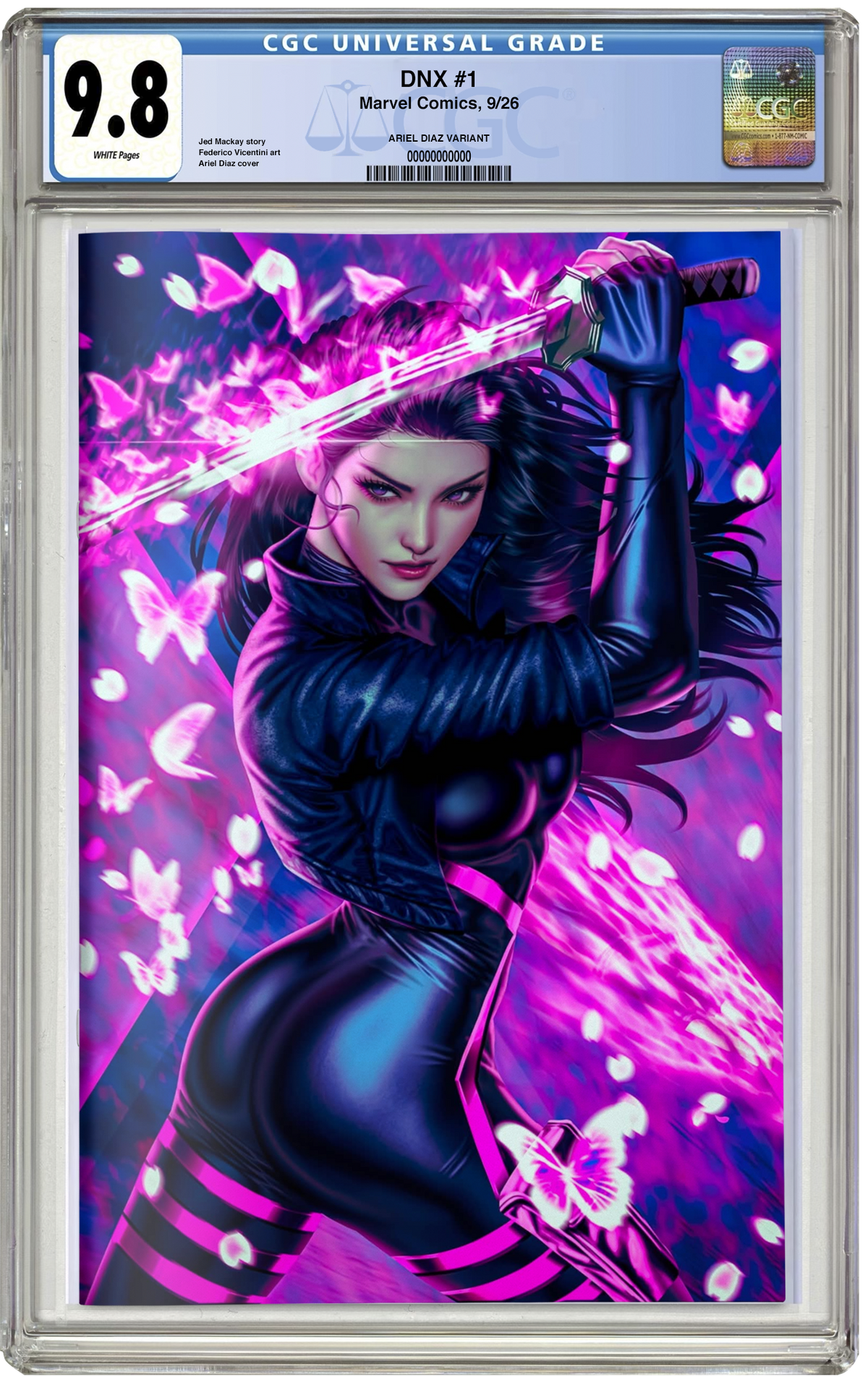 CGC 9.8 DNX #1 Ariel Diaz Virgin Variant