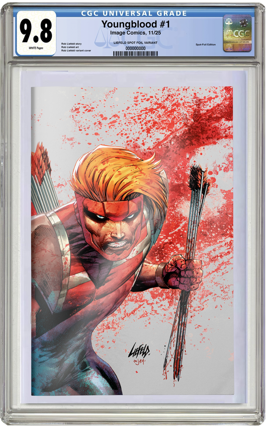 PREORDER: CGC 9.8 Youngblood #1 (2025) Rob Liefeld Spot Foil Variant