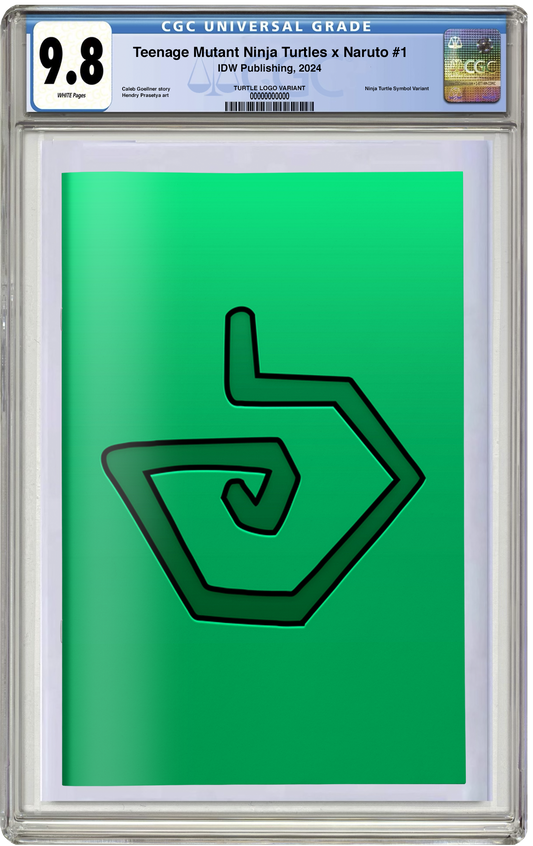 CGC 9.8 TMNT x Naruto #1 Green Logo Foil Variant