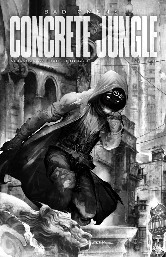 Concrete Jungle #1 (Dan Quintana) Black and White LTD 100