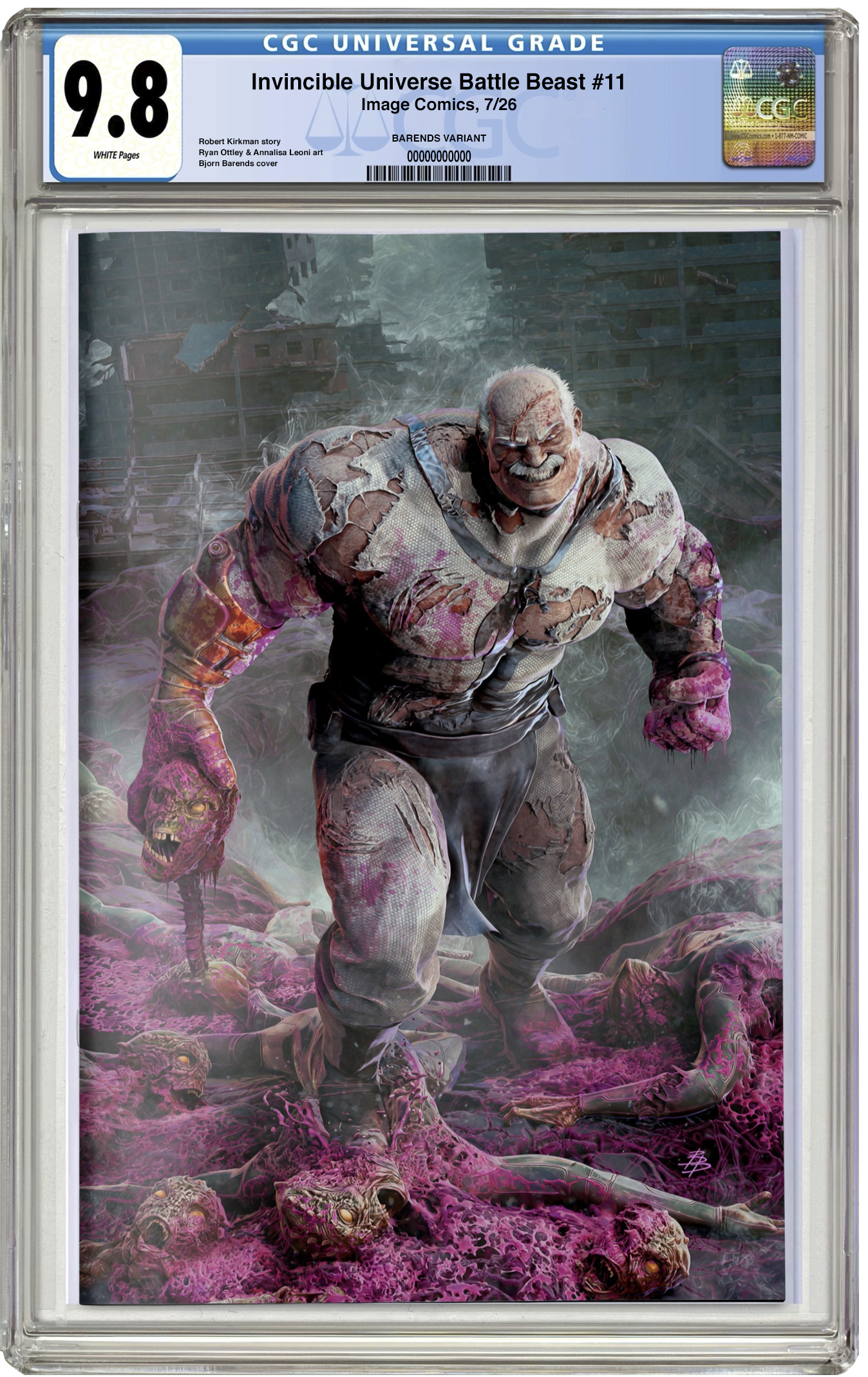 PREORDER: CGC 9.8 Battle Beast #11 Bjorn Barends Virgin Variant