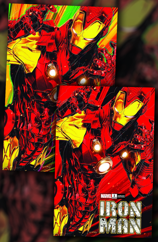 Iron Man #1 John Giang SET OF 2 (Trade & Virgin) Variants