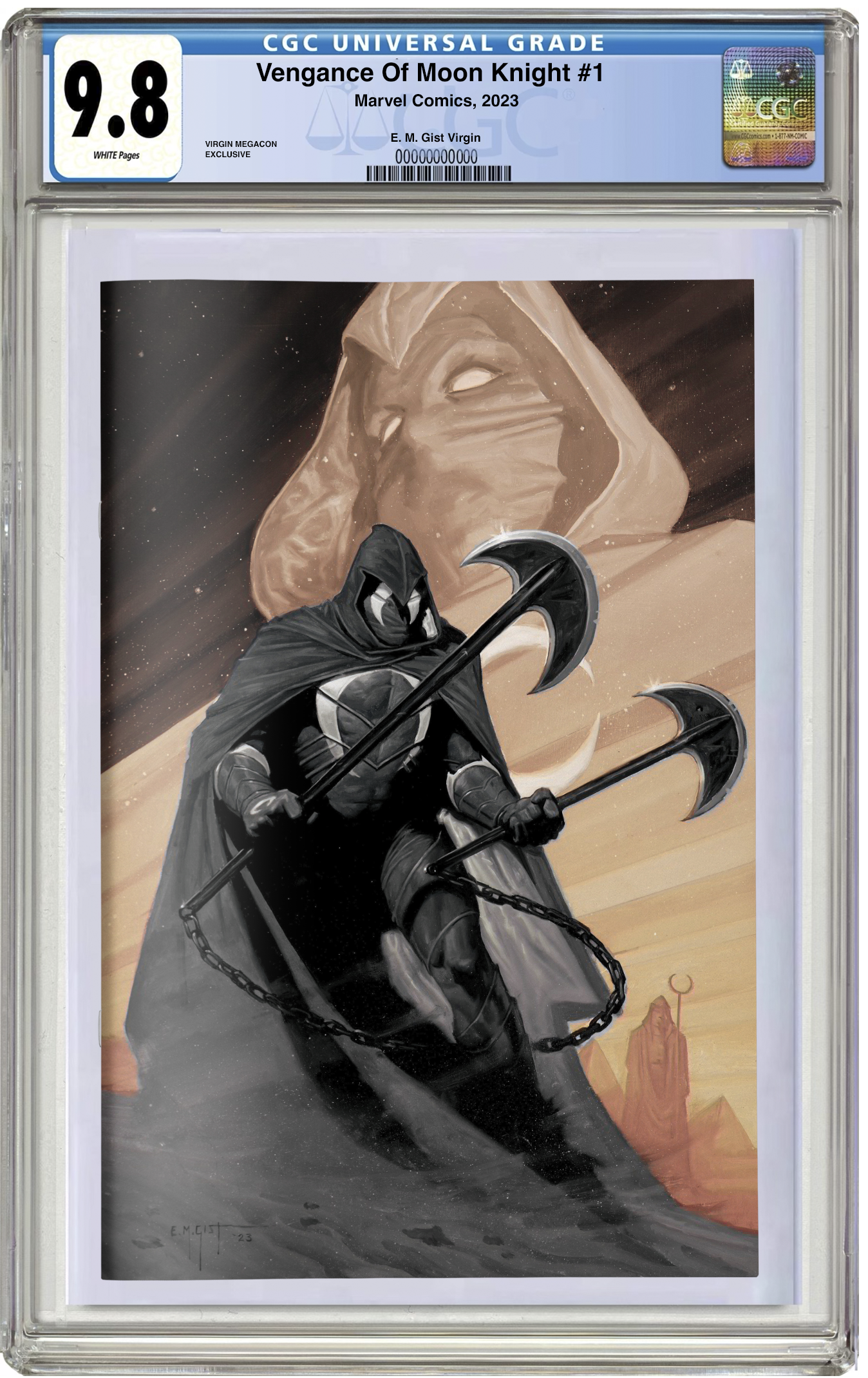 CGC 9.8 Vengeance of the Moon Knight #1 (E.M. Gist) Color Splash LTD 600