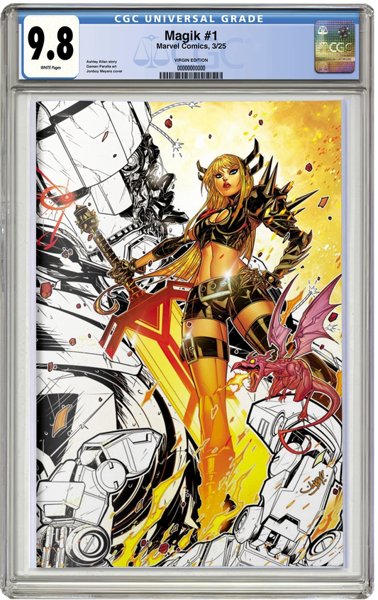CGC 9.8 Magik #1 Jonboy Meyers Webstore Exclusive Virgin Variant