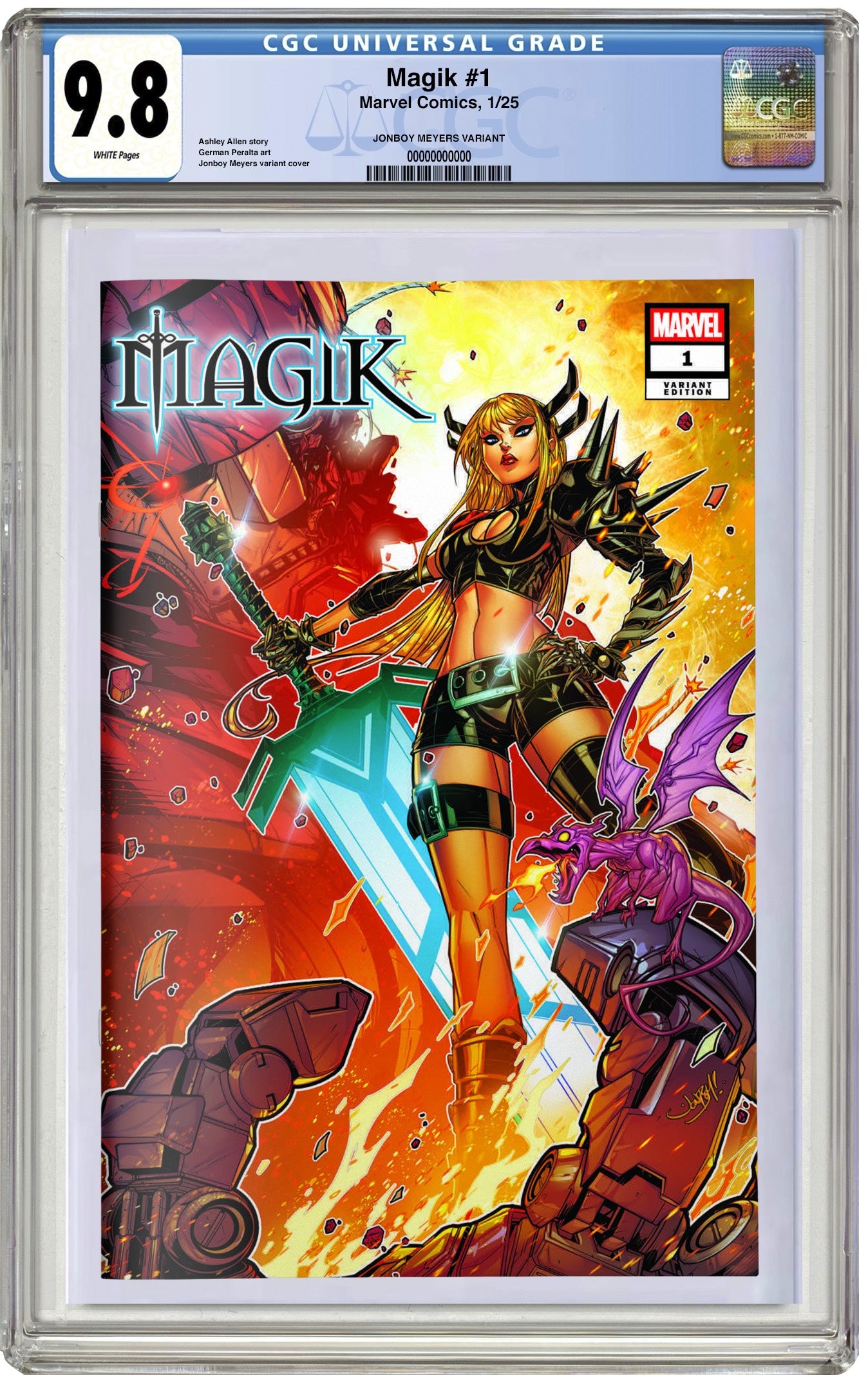 MADE TO ORDER: CGC 9.8 Magik #1 Jonboy Meyers Trade Dress Variant