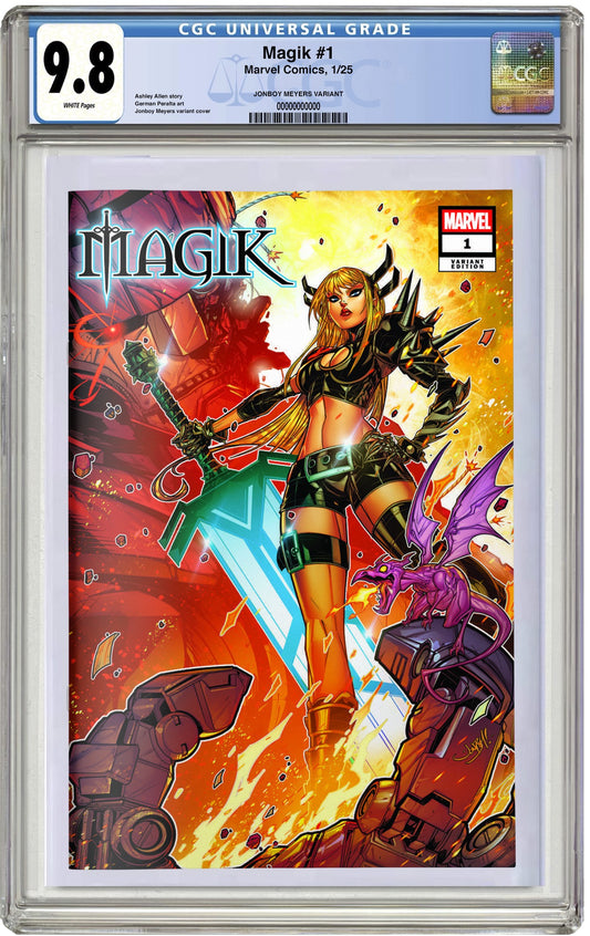 MADE TO ORDER: CGC 9.8 Magik #1 Jonboy Meyers Trade Dress Variant