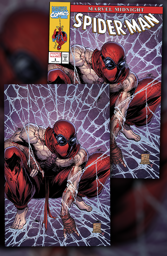 PREORDER: Midnight Spider-man #1 Jonathan Uribe SET OF TWO Trade and Virgin Variants