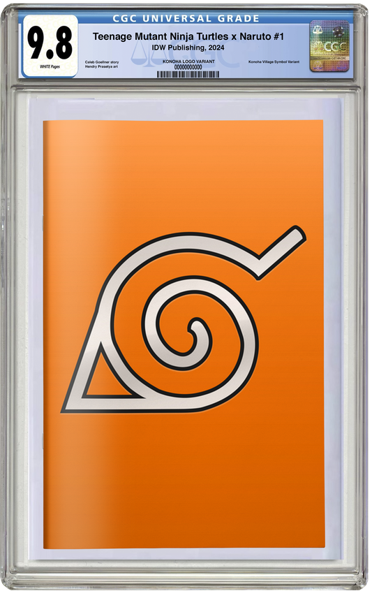CGC 9.8 TMNT x Naruto #1 Orange Logo Foil Variant