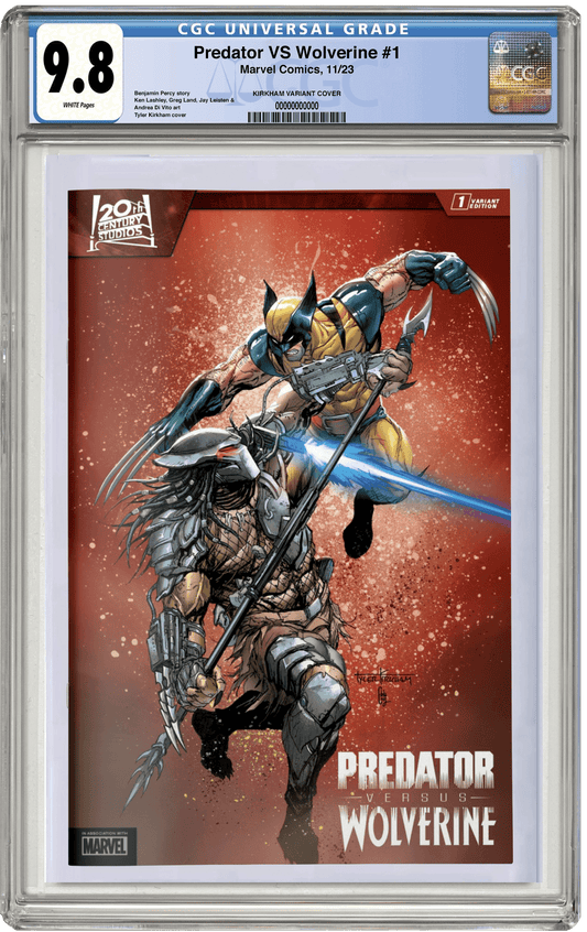 MADE TO ORDER: CGC 9.8 Predator vs. Wolverine #1 Tyler Kirkham Trade Dress Variant
