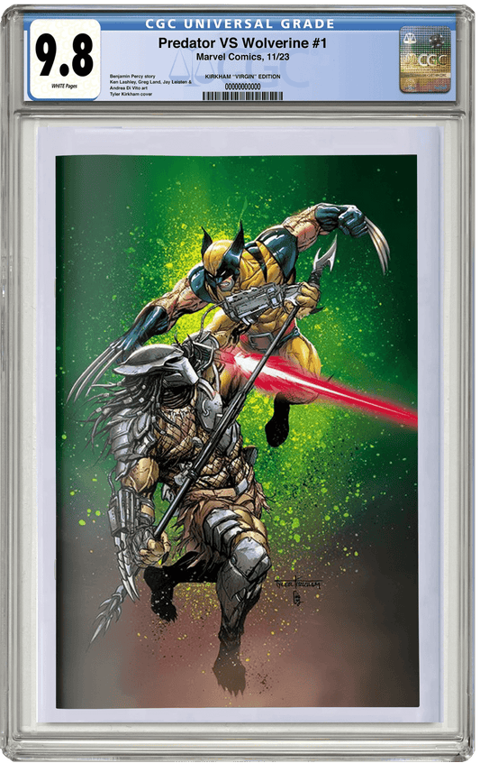 MADE TO ORDER: CGC 9.8 Predator vs. Wolverine #1 Tyler Kirkham Virgin Variant
